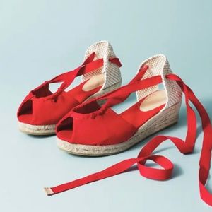 Red espadrilles (size 9.5)